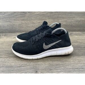 Nike‎ Free Flyknit Youth Shoes Size 4.5Y Black Sneakers 881973 Athletic active